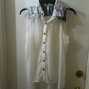 🎁SALE *Sleeveless sheer top* Never Worn
